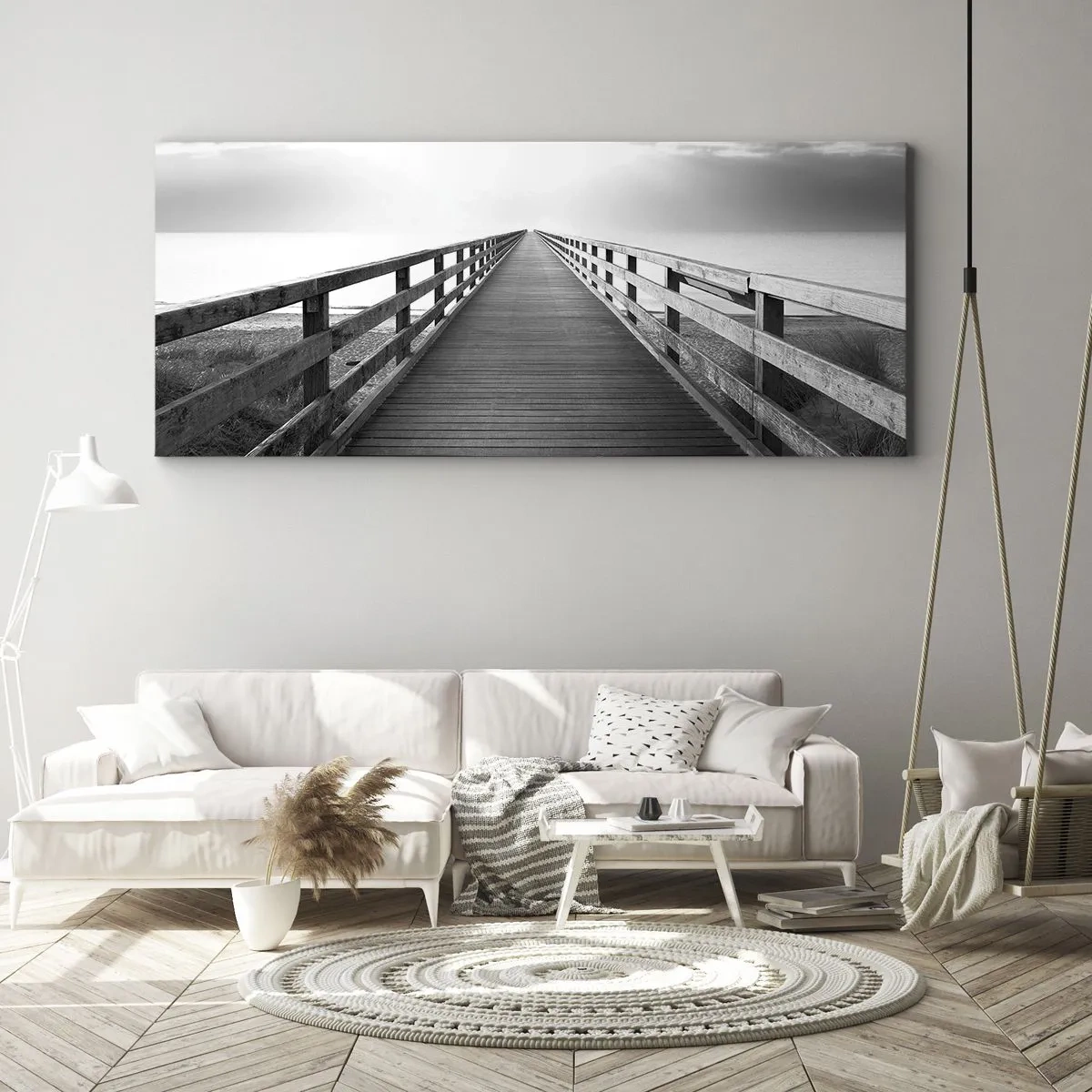 Tablou pe pânză - Departe, departe... - 100x40 cm