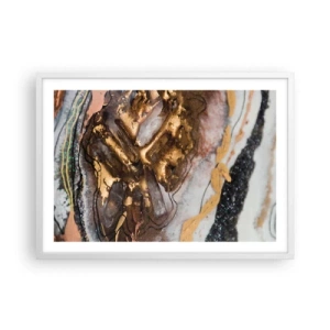 Poster în ramă albă - Elementul pământ - 70x50 cm