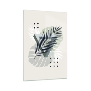 Tablou pe sticlă - Natura și geometria - două ordine? - 70x100 cm