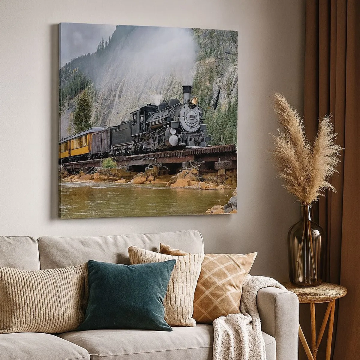 Tablou pe pânză - Și încotro? Unde? - 30x30 cm