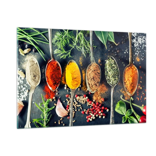 Tablou pe sticlă - Magie culinară - 120x80 cm