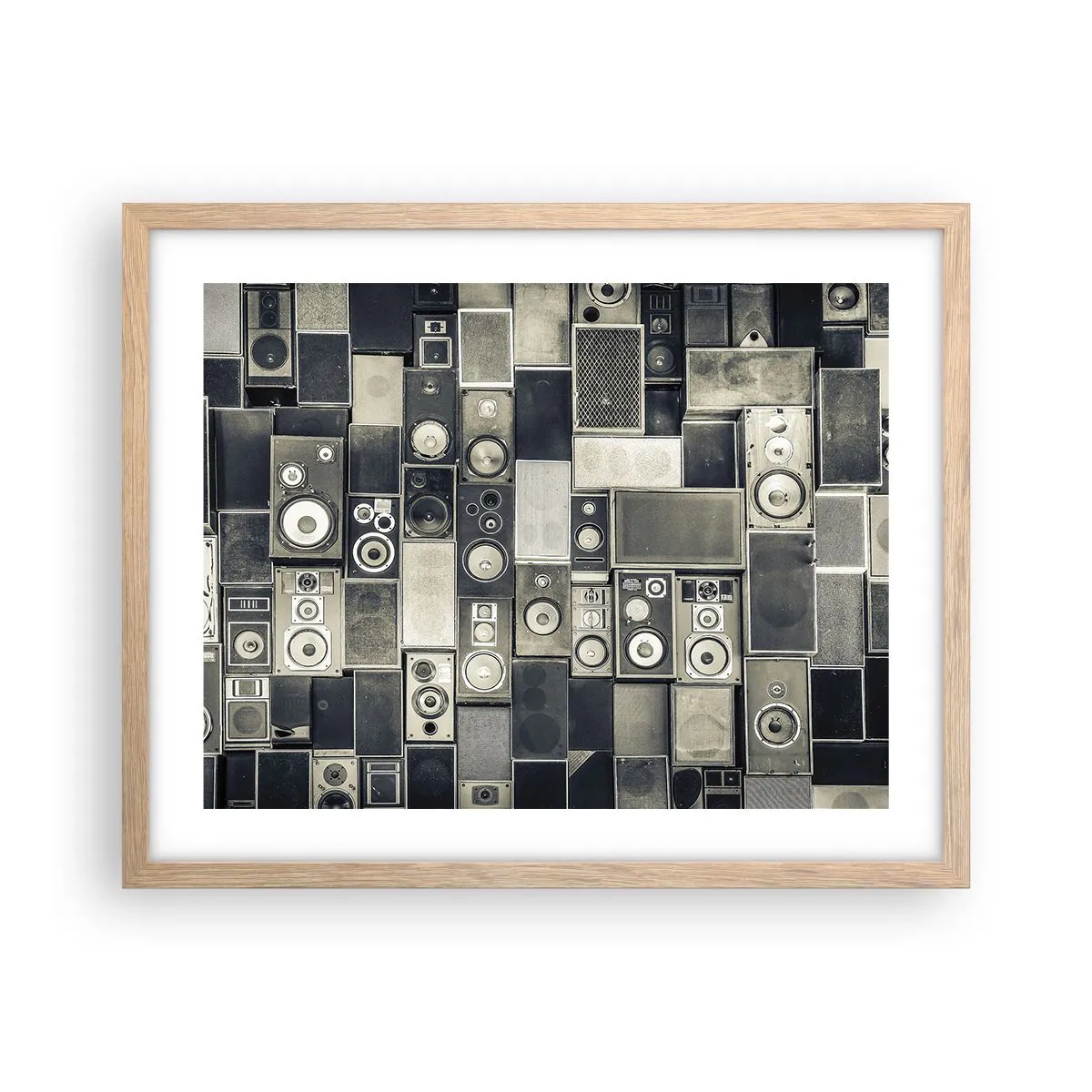 Poster în ramă de stejar deschis - Și totul este în regulă - 50x40 cm