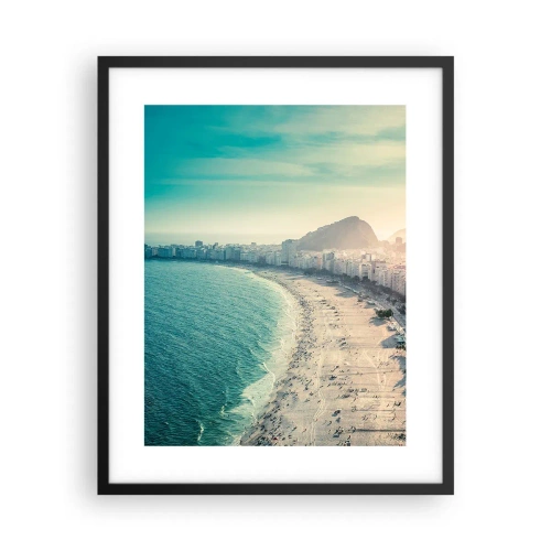 Poster în ramă neagră - Vacanță perpetuă în Rio - 40x50 cm