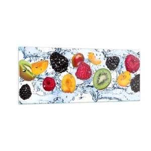 Tablou pe sticlă - Joacă-te cu noi - 100x40 cm