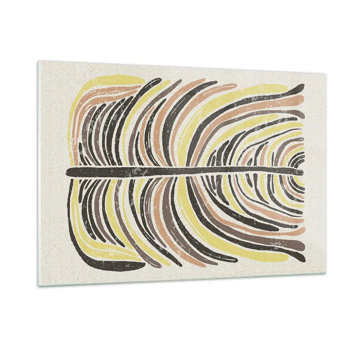 Tablou pe sticlă - Abstracția plină de viață - 120x80 cm