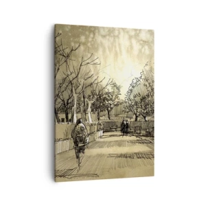 Tablou pe pânză - Un moment reținut cu pene - 50x70 cm