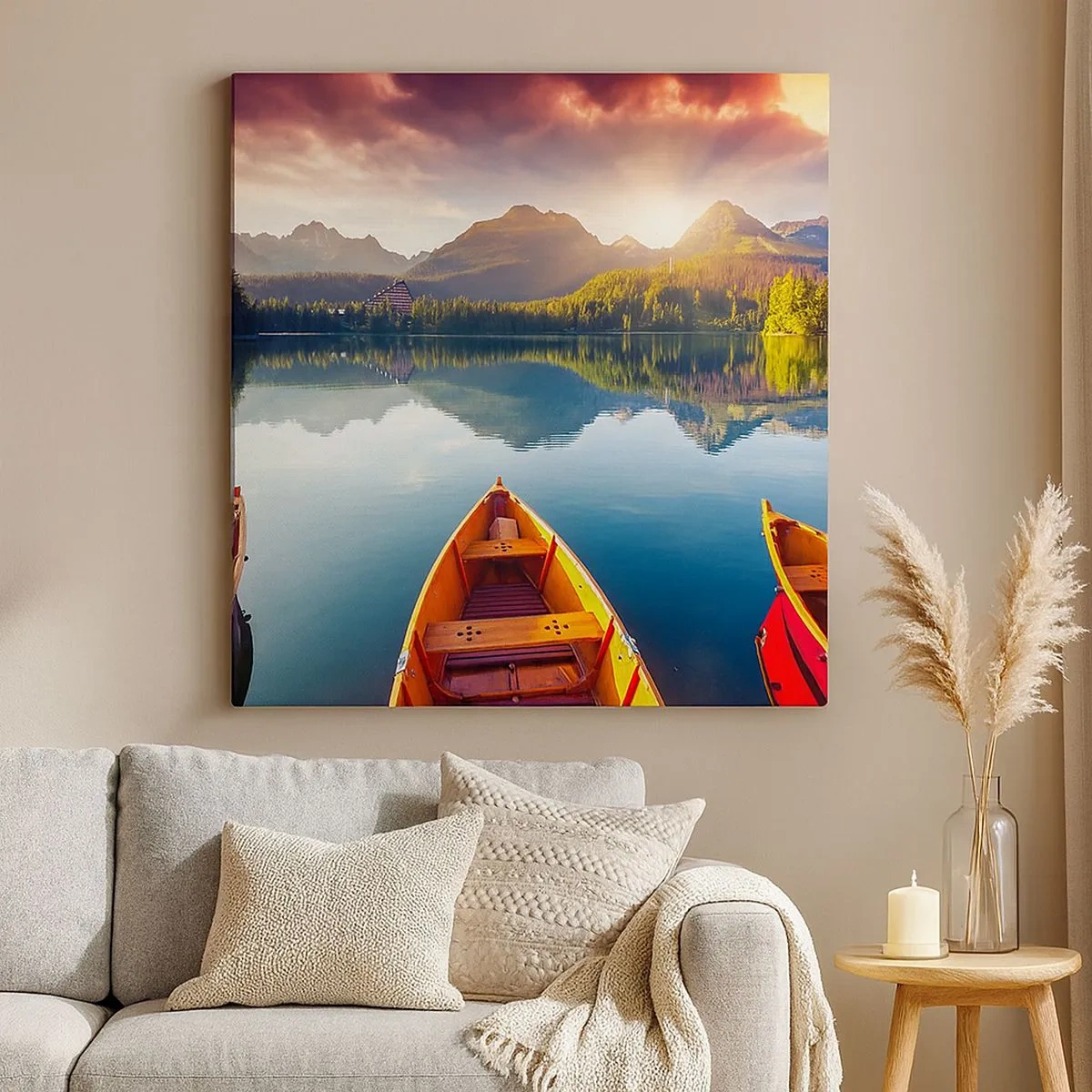 Tablou pe pânză - Nimic împotriva naturii - 30x30 cm