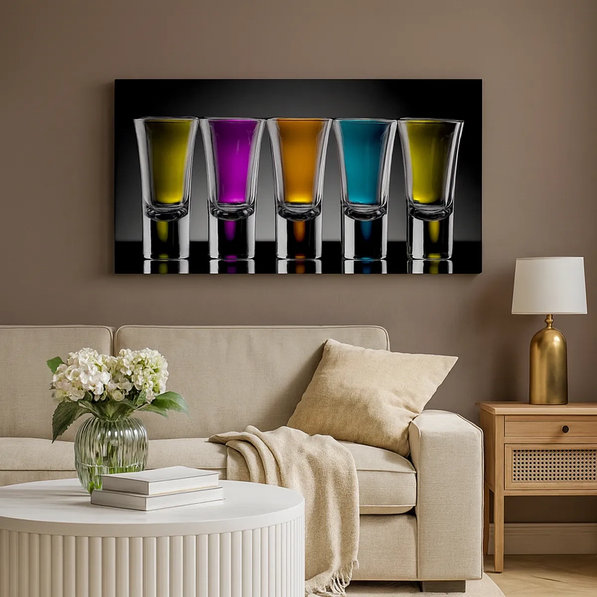 Tablou pe pânză - Culori de bucurie - 30x30 cm