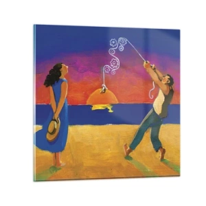 Tablou pe sticlă - Mai mult decât o stea din cer - 40x40 cm