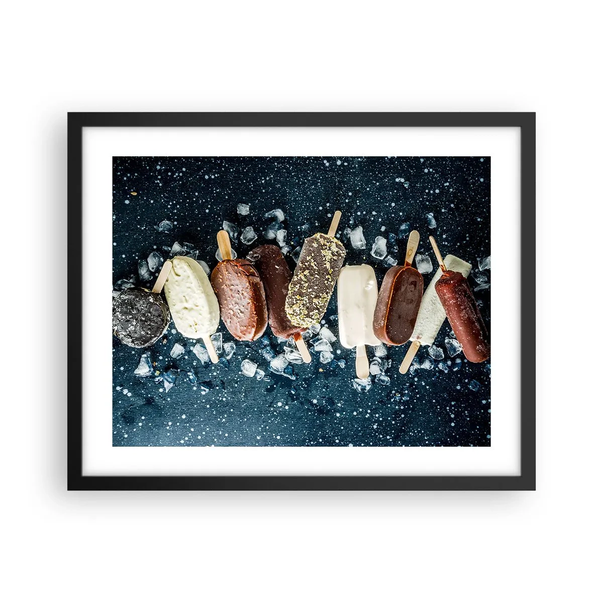 Poster în ramă neagră - Gustul unei veri fierbinți - 50x40 cm