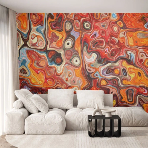 Fototapetă personalizată Premium Canvas - Dacă nucile s-au topit în miere - Abstracția, Bucată, Model modern