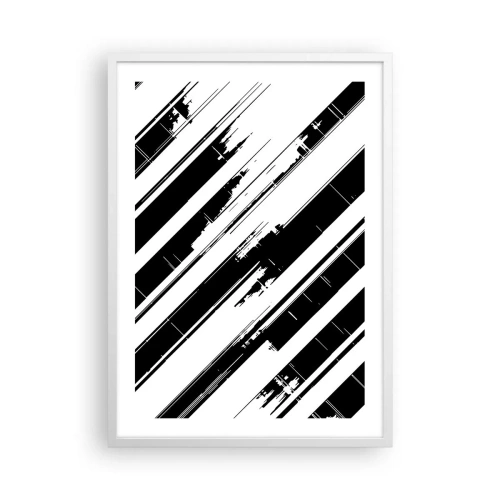 Poster în ramă albă - Compoziție intensă și dinamică - 50x70 cm