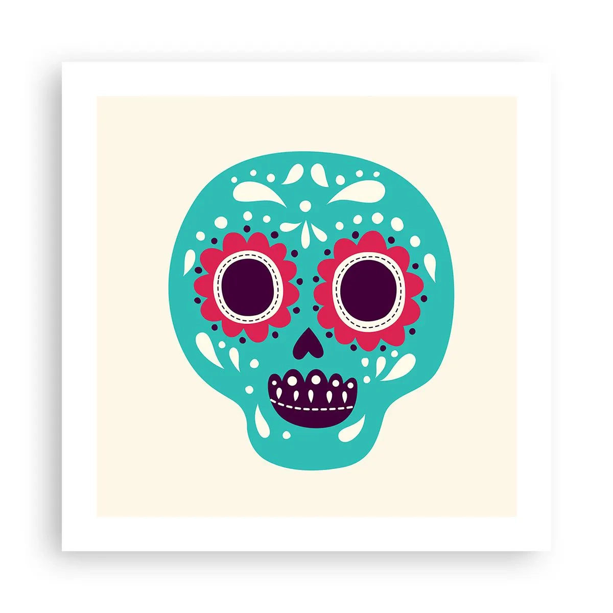 Poster - Viața - distracție până la moarte - 50x50 cm