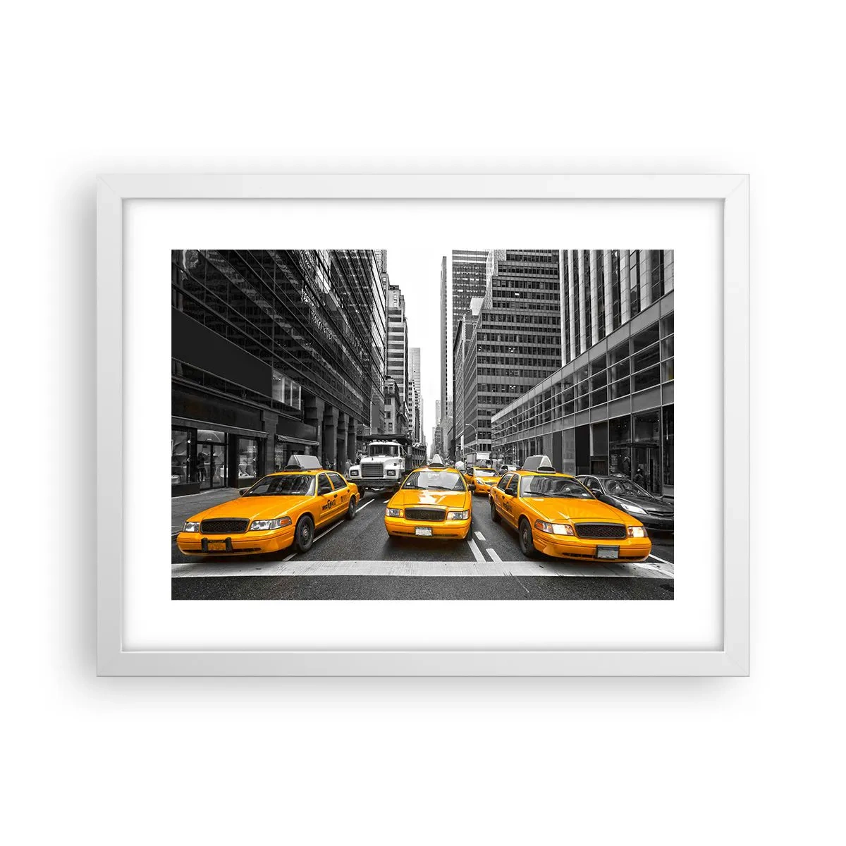 Poster în ramă albă - Noi suntem cei care colorăm orașul - 40x30 cm