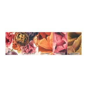 Mostră tapet autocolant Deluxe Sticker - Sărbătorirea vieții - Buchet de flori, Flori, Bujor - 100x30 cm
