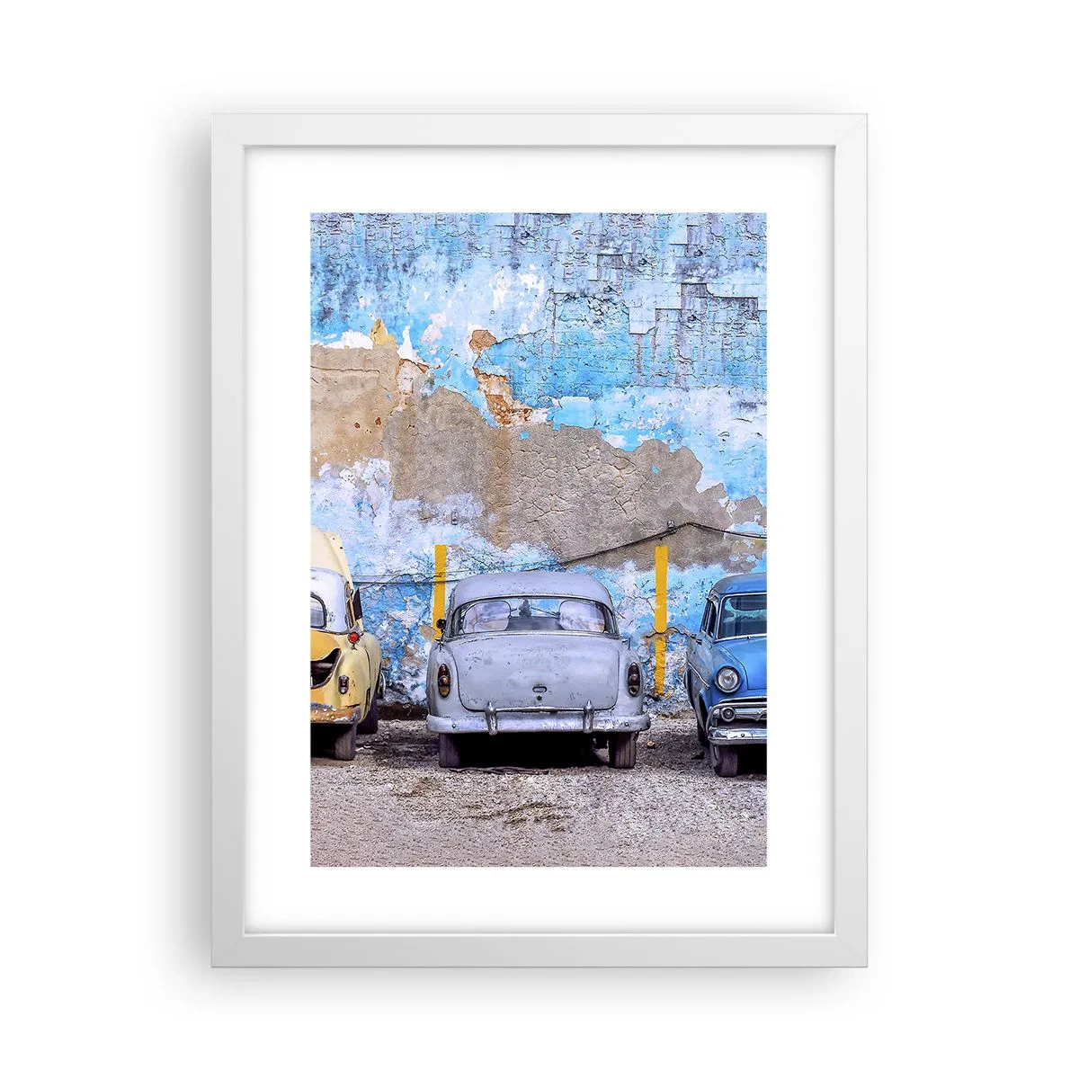 Poster în ramă albă - Întâlnirea veteranilor - 30x40 cm