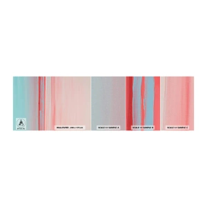 Mostră tapet autocolant Deluxe Sticker - Abstracție în zori - Pastel, Minimalist, Bucată - 100x30 cm