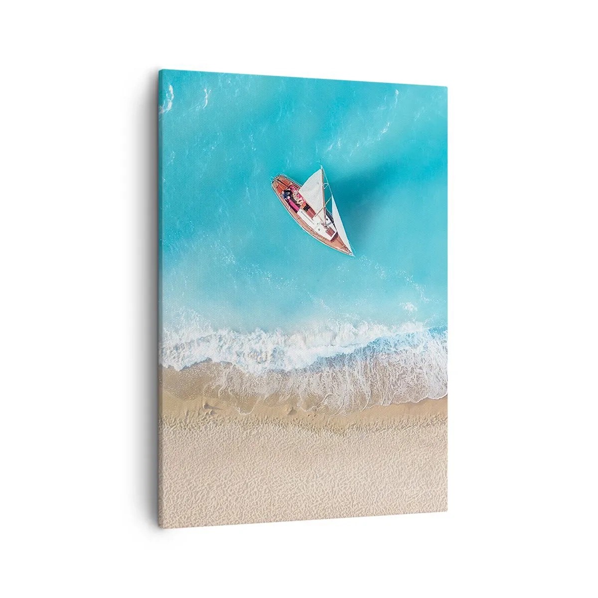 Tablou pe pânză - La frontieră dintre albastru și auriu - 50x70 cm