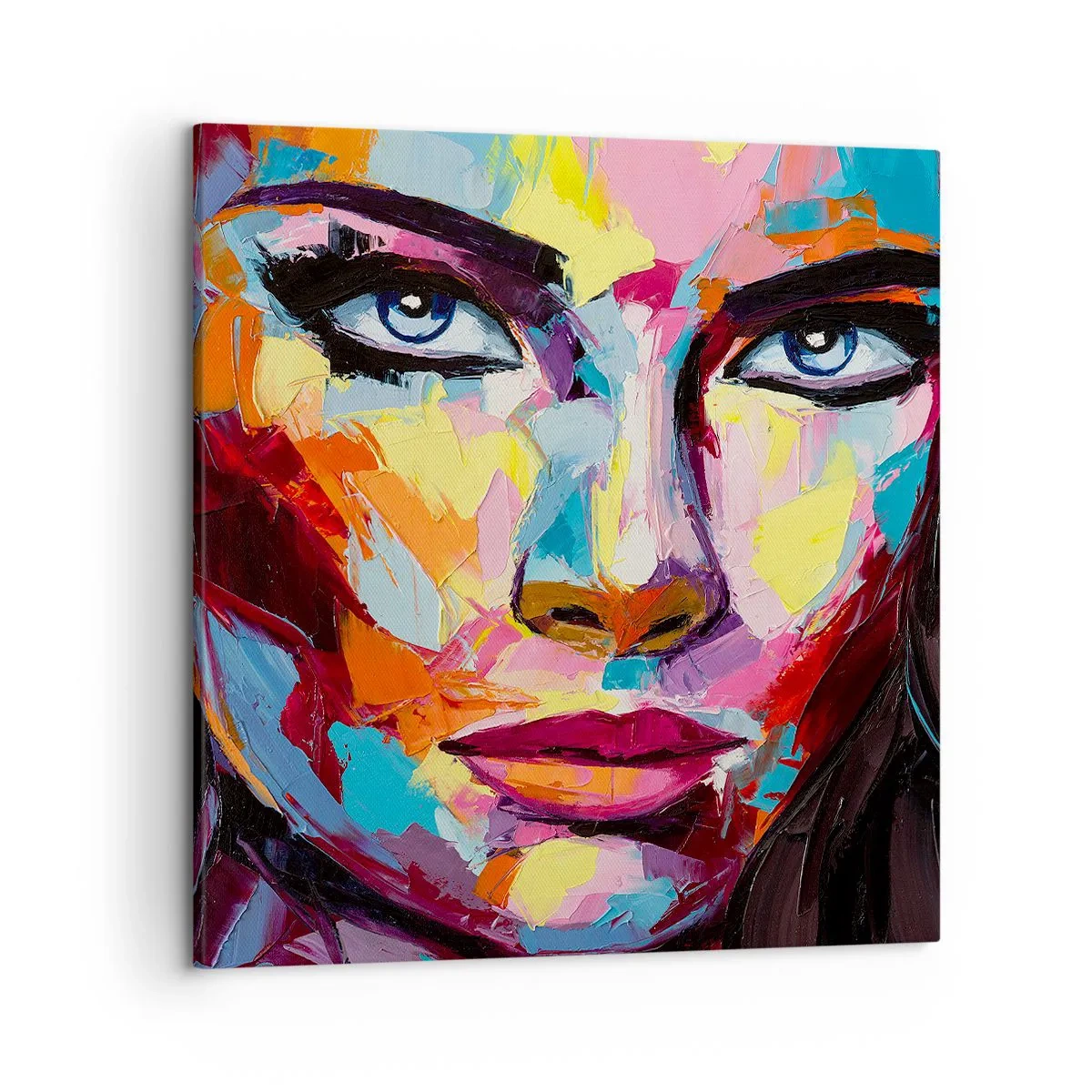 Tablou pe pânză - Un suflet plin de culoare - 50x50 cm