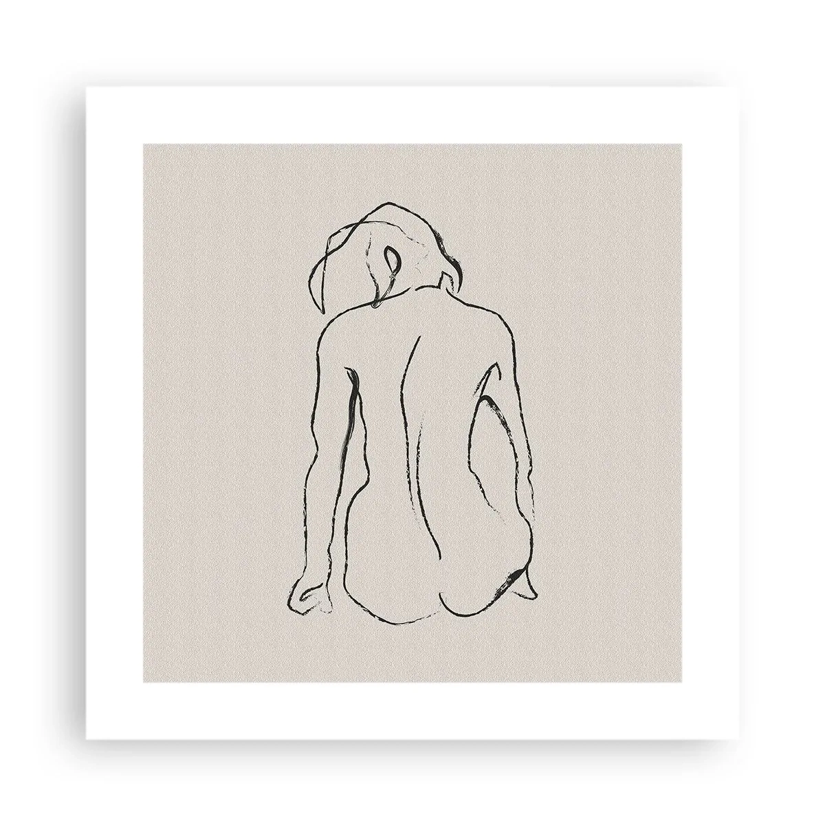 Poster - Nud de fată - 40x40 cm
