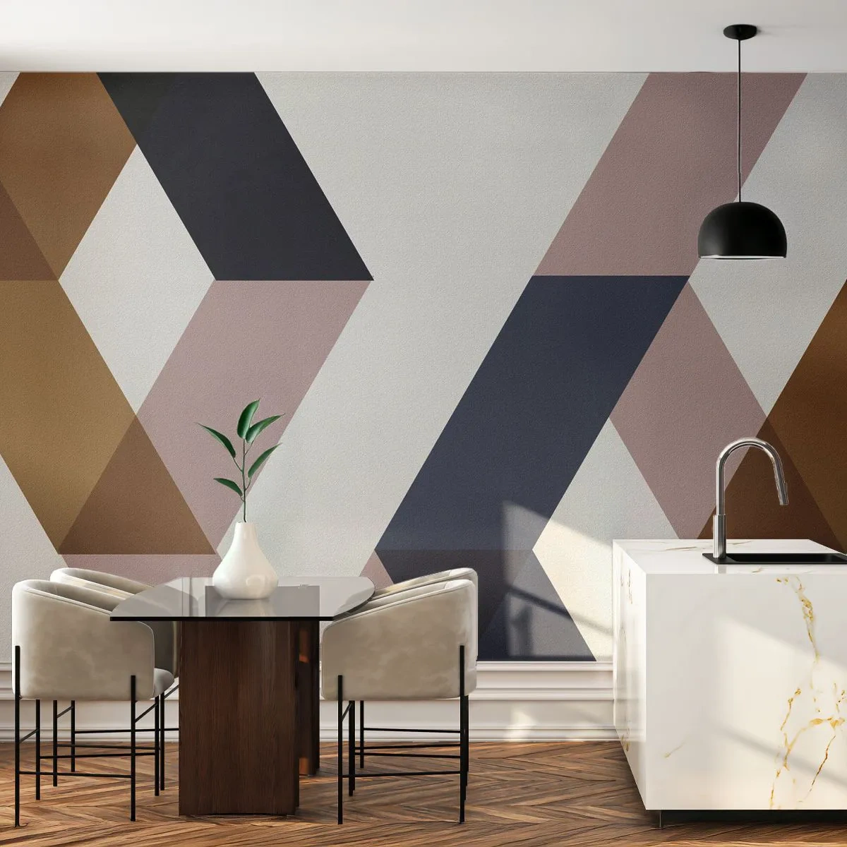 Tapet Autoadeziv Deluxe Sticker - Planuri și unghiuri - Abstracția, Bucată, Artă Modernă - 250x175 cm