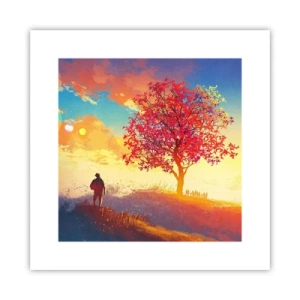 Poster - Pelerin la destinație - 30x30 cm