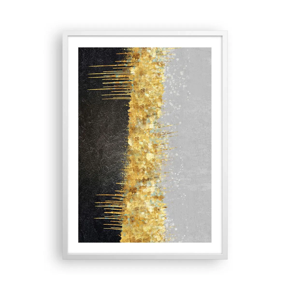 Poster în ramă albă - Înăuntru și în sus - 50x70 cm