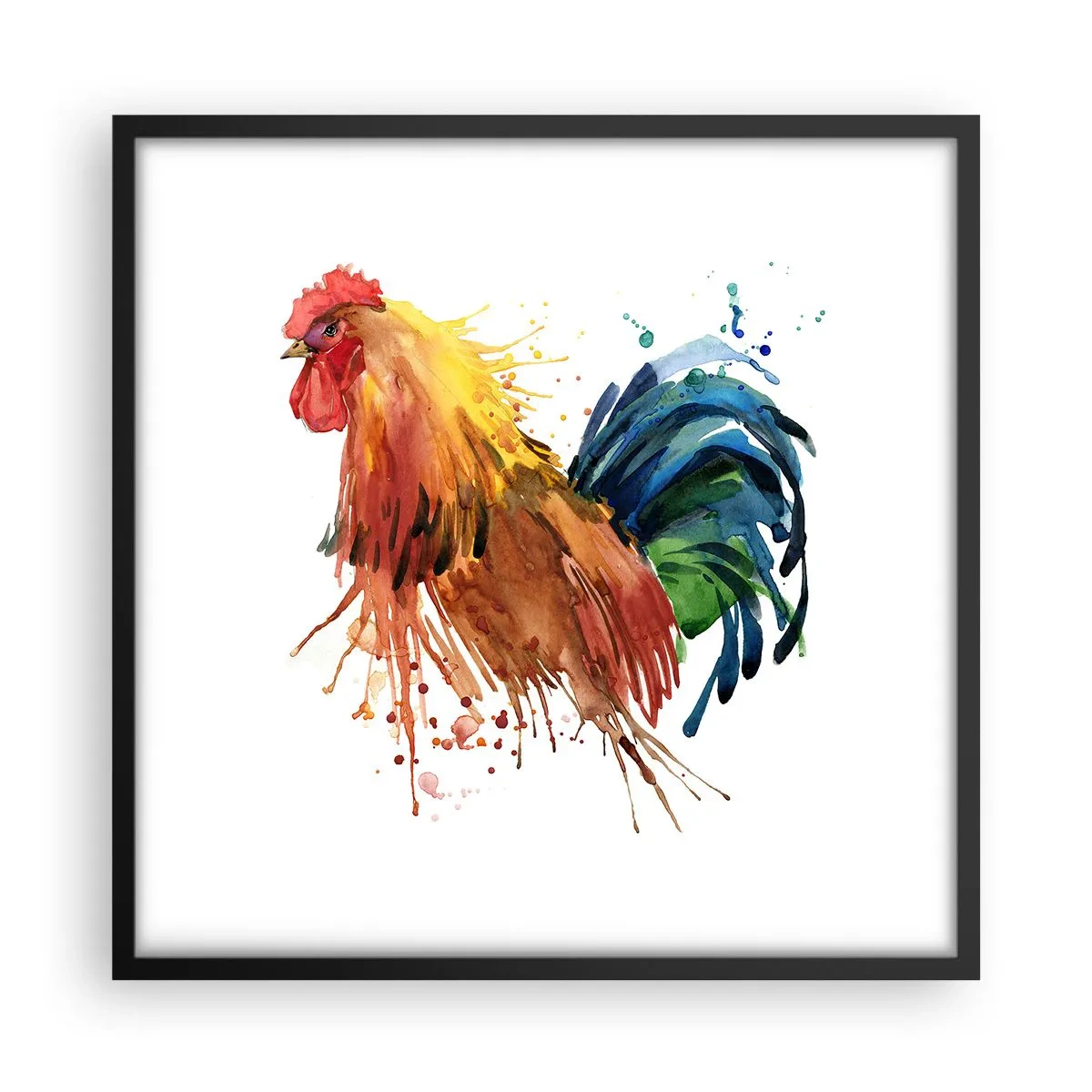 Poster în ramă neagră - Haina regală, mândria regală - 50x50 cm