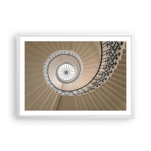 Poster în ramă albă - În interiorul cochiliei - 70x50 cm