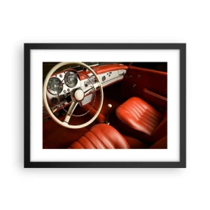 Poster în ramă neagră - Lux în stil vintage - 40x30 cm