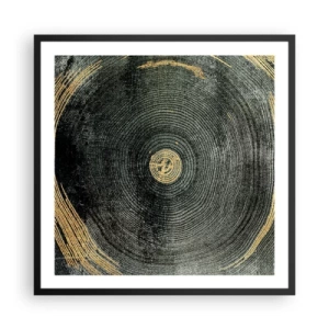 Poster în ramă neagră - Schimbare și persistență - 60x60 cm