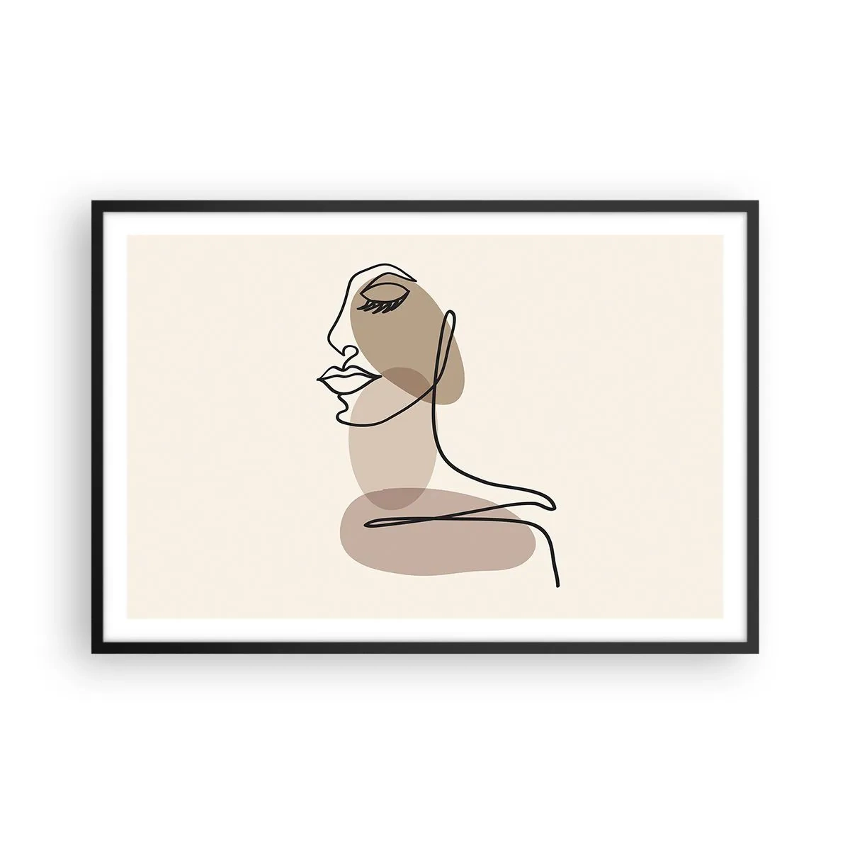 Poster în ramă neagră - Ascultându-se pe sine - 91x61 cm