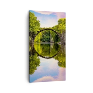 Tablou pe pânză - La punctul de întâlnire a două lumi - 45x80 cm