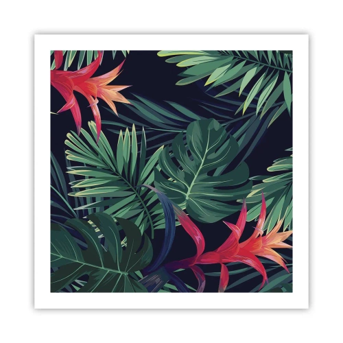 Poster - Flacăra verde - 60x60 cm