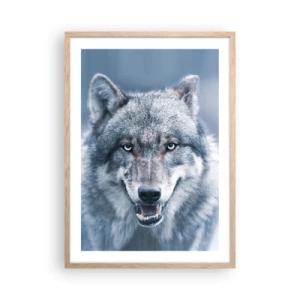 Poster în ramă de stejar deschis - Accepți provocarea? - 50x70 cm