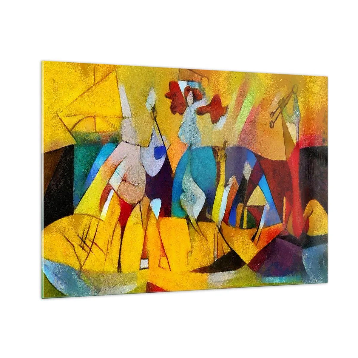 Tablou pe sticlă - Soare - viață - bucurie - 100x70 cm