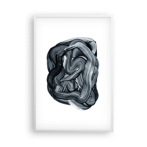 Poster în ramă albă - Nu este atât de simplu - 61x91 cm