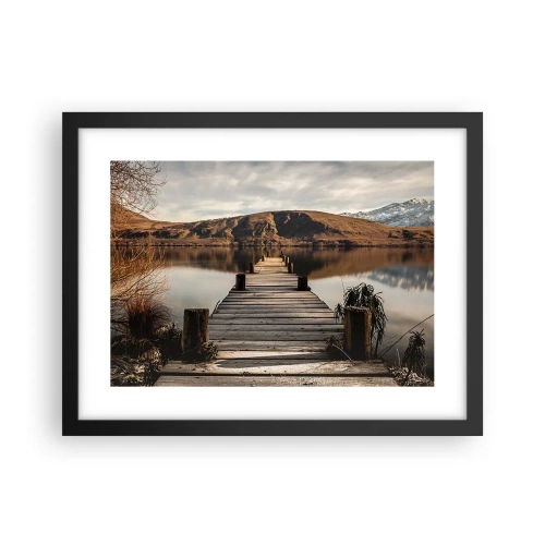 Poster în ramă neagră - Peisaj în tăcere - 40x30 cm