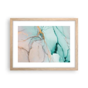 Poster în ramă de stejar deschis - Dansul formelor și al culorilor - 40x30 cm