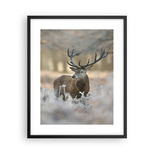 Poster în ramă neagră - O dimineață răcoroasă - 40x50 cm