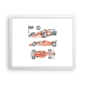 Poster în ramă albă - Prindeți visul - 50x40 cm