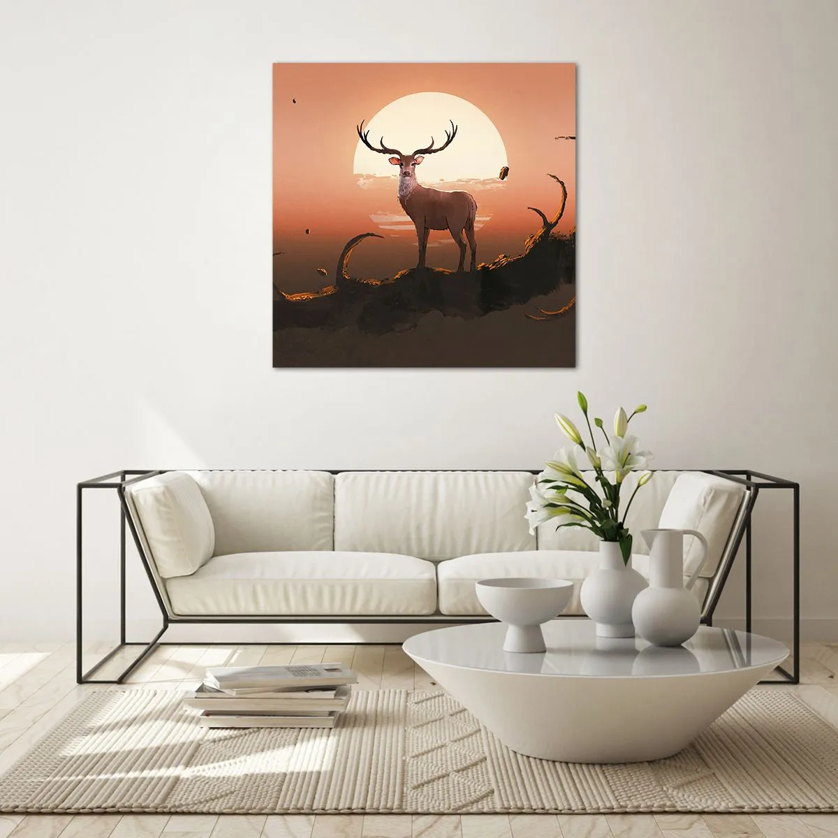 Tablou pe sticlă - Această noapte este diferită de oricare alta - 40x40 cm