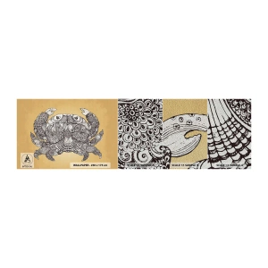 Mostră tapet Premium Sand - Poveștile Domnului Crab - Crab, Animale, Desen - 100x30 cm