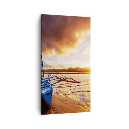 Tablou pe pânză - După o zi lungă, întindeți-vă pe nisip - 55x100 cm