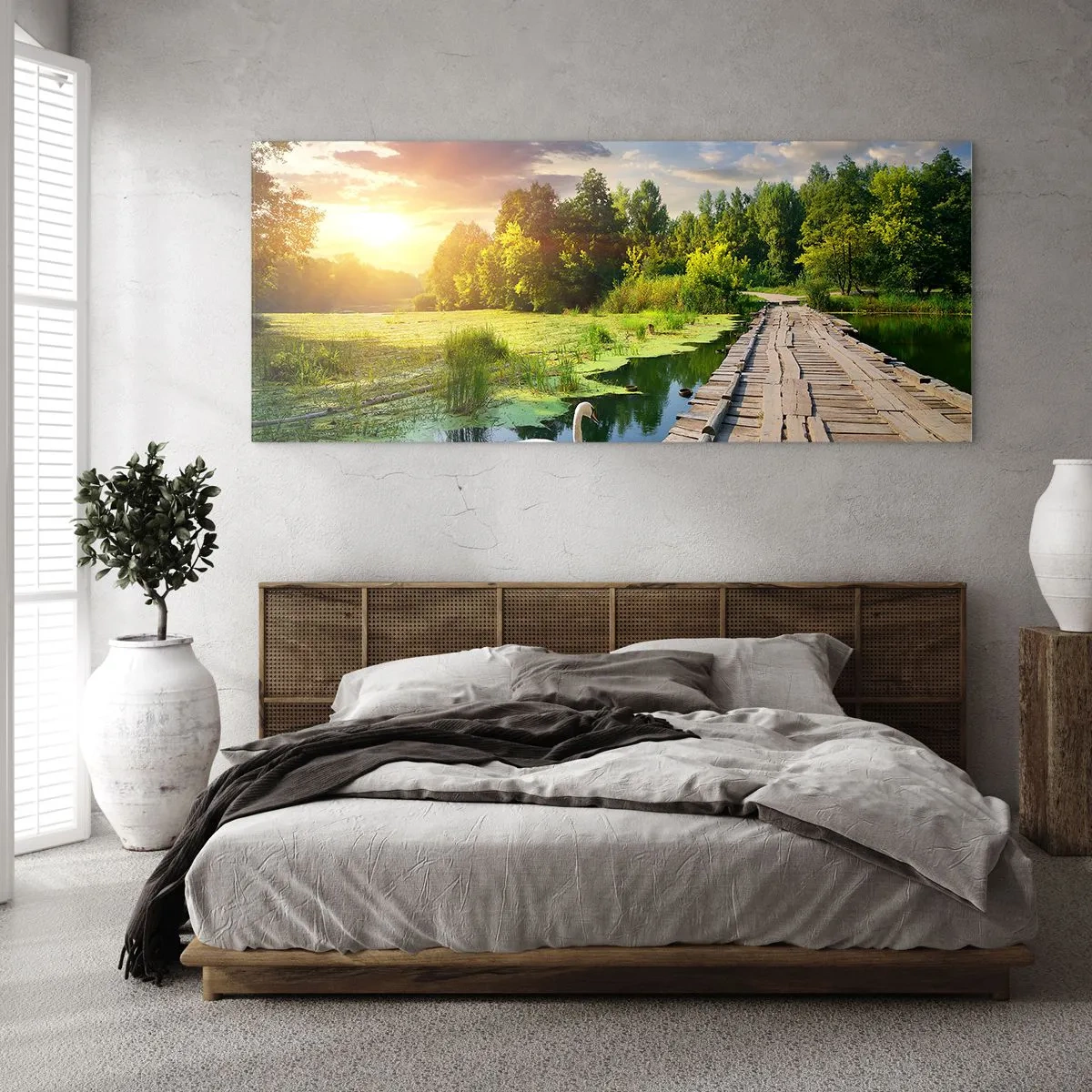 Tablou pe sticlă - Vară, vară peste tot - 100x40 cm