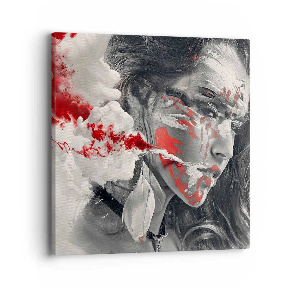 Tablou pe pânză - În aburul absurdului - 40x40 cm