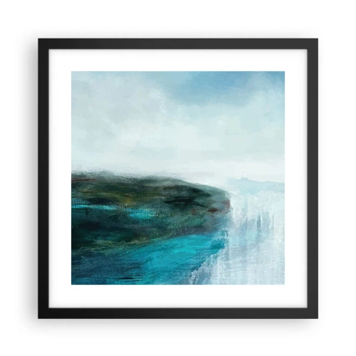 Poster în ramă neagră - Abstracție maritimă - 40x40 cm