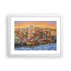 Poster în ramă albă - O poveste din Istanbul - 40x30 cm