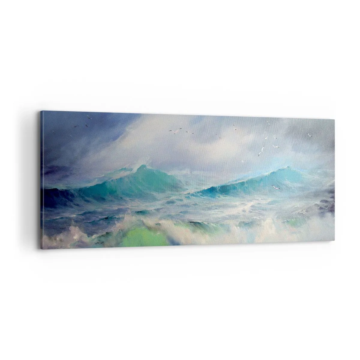 Tablou pe pânză - Vârtejul a gemut de triumf... - 100x40 cm