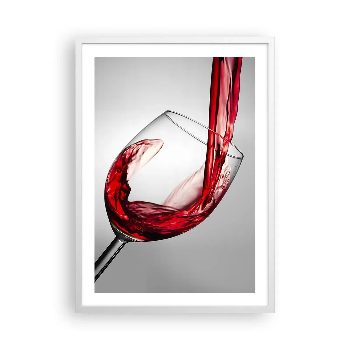 Poster în ramă albă - Culoare - mișcare - sunet - 50x70 cm